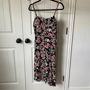 Lily Rose Pink Asymmetrical Midi Sundress